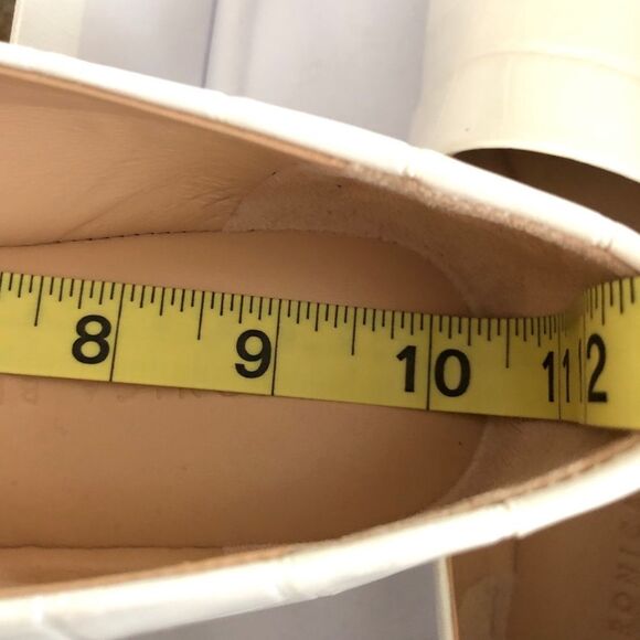 NEW Veronica Beard Griffin White Loafers Sz 9 Croc Preppy Coastal Work Resort - Picture 9 of 9